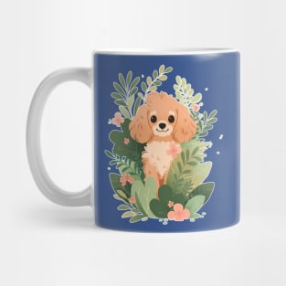 Cavapoo Dog Ferns Mug